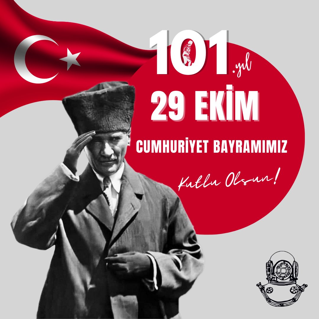 Cumhuriyetimizin 101. yılında, Ulu Önder Gazi Mustafa Kemal ATATÜRK ve silah arkadaşlarını, bu vatan için canını feda eden tüm kahramanları saygıyla anıyoruz. Açtığın yolda, gösterdiğin hedefe durmadan yürüyeceğimize ant içeriz!

Cumhuriyet Bayramımız kutlu olsun! 🇹🇷