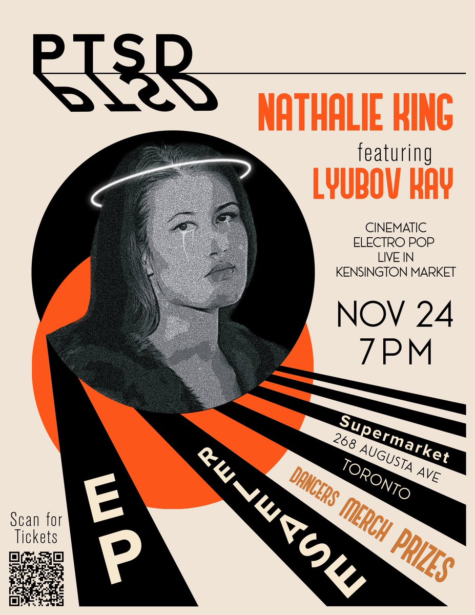 A magical visual audio experience is about to happen. Come celebrate my EP release Nov 24. Doors 7pm, Show at 8pm. See you there! 👻

Live music, supported by <a href="/lyubovkay/">Lyubov Kay (Luv)</a> , Visual storytelling, Prizes by <a href="/othership_us/">Othership</a> , dancers, merch and more.
#liveshow #thingstodointoronto