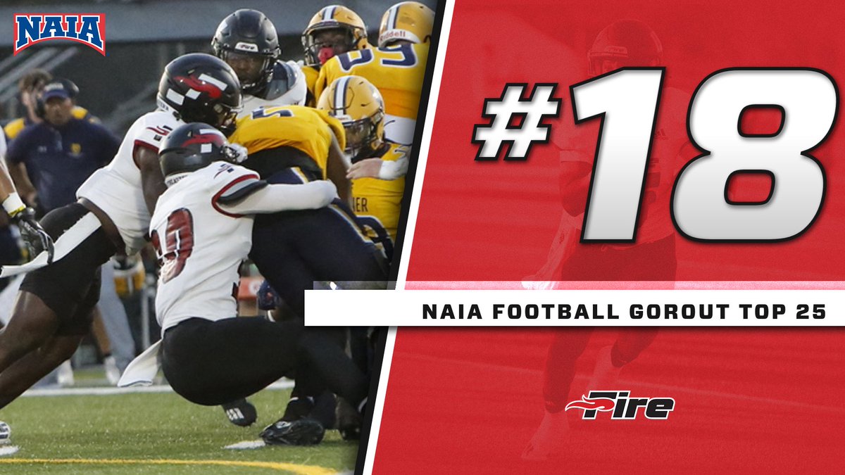 No. 1 defense in the NAIA, and now the #18 team in the NAIA!

The climb continues.

#FuelTheFire🔥