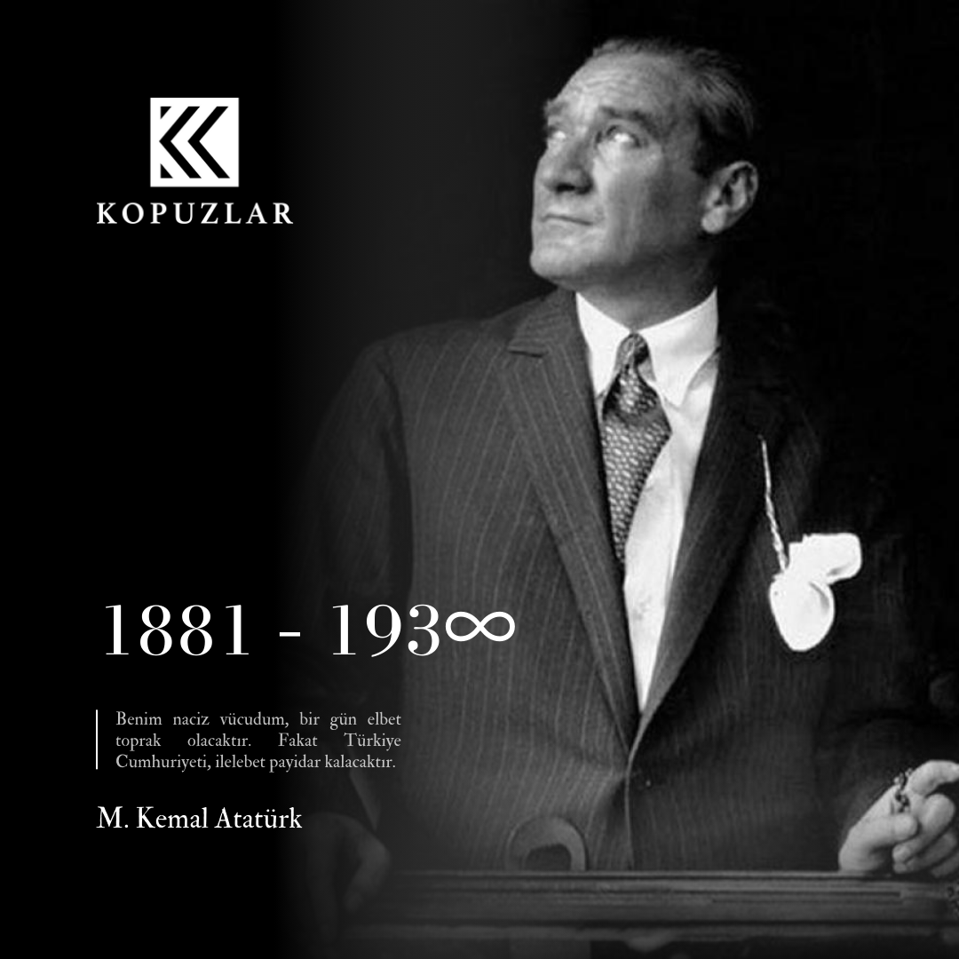 Ulu Önderimiz Mustafa Kemal Atatürk'ü sevgi ve özlemle anıyoruz. #10Kasım