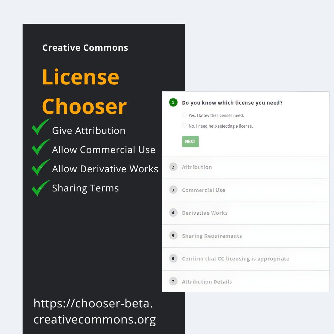 UConnHealthLib's tweet photo. Creative Commons licenses let you share your work widely while controlling how it’s used and shared. Explore these free tools to choose the right license for your work, or to give proper attribution when using someone else’s.

#OAweek2024 #OpenAccessPublishing #PublishOA https://t.co/AzWbfUJC0I