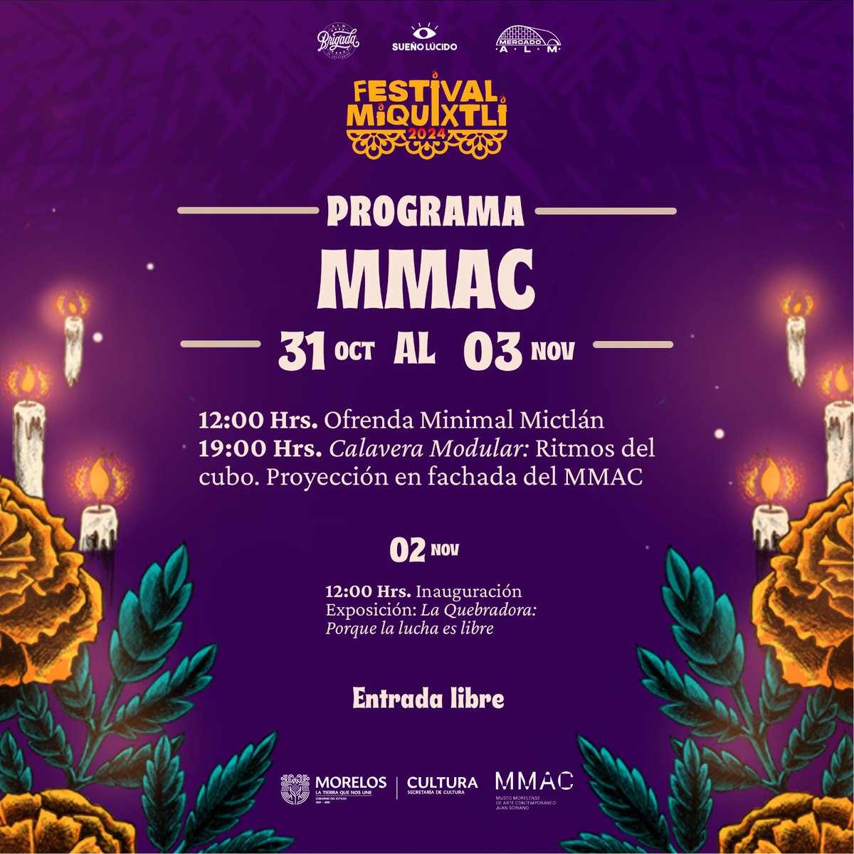 mmacjs's tweet photo. El MMAC tendrá una programación especial durante el Festival Miquixtli ¡Te esperamos! Participa en los talleres, para ello manda un correo a: inscripciones@mmacjuansoriano.org y solicita la lista del material.
Entrada libre https://t.co/w7IvvW8mcN