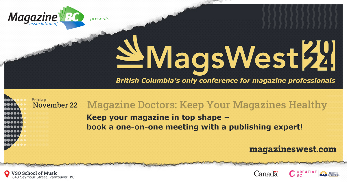 Have questions about magazine publishing that only an expert could answer? Your magazine could have exclusive access to a one-on-one consultation with a #MagsWest2024 conference speaker! Spots are limited, so sign up today! magazineswest.com/home/magazine-…
#magazinepublishing #MagsBC