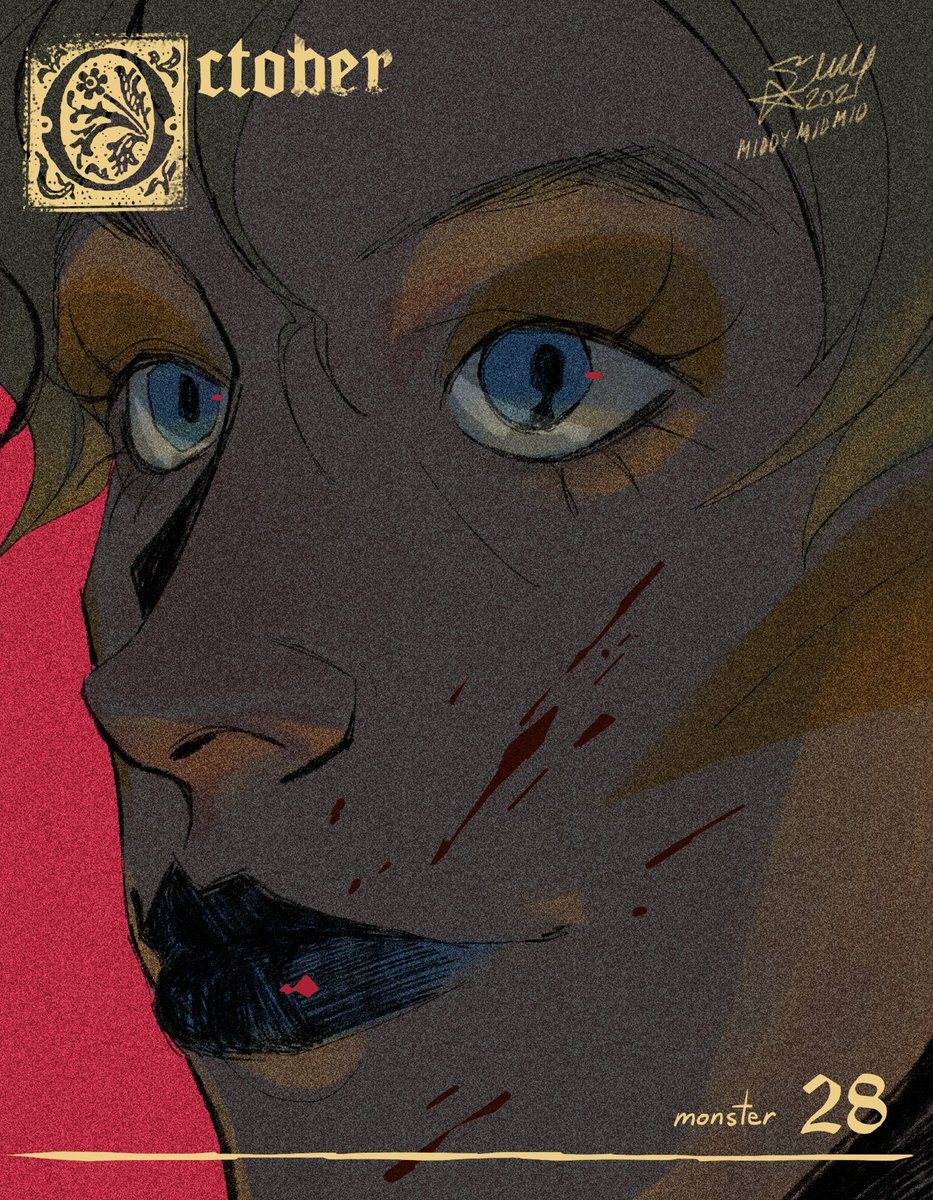 「27. Fears28. Monster#bweirdOCtober 」|midのイラスト