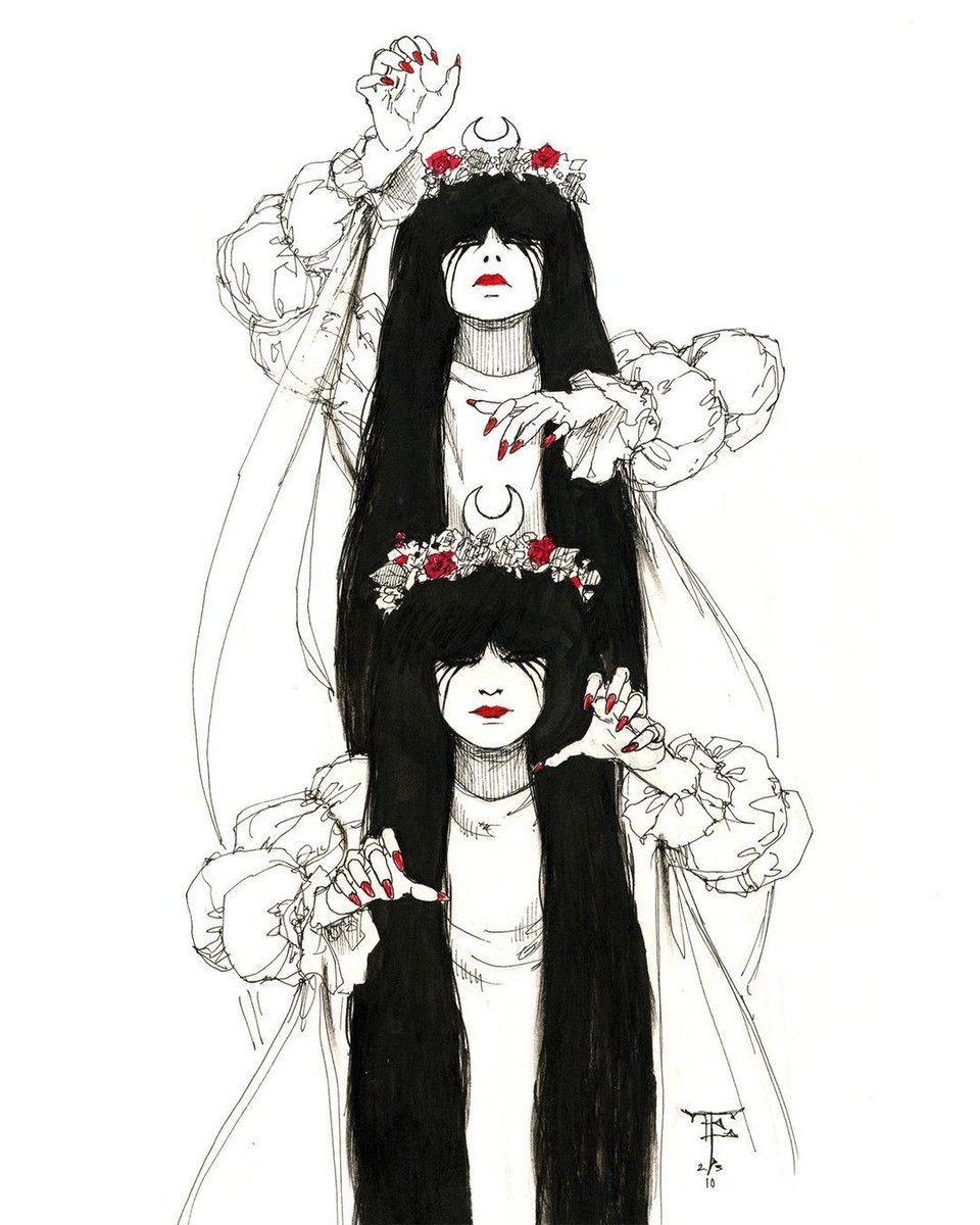 BeautifulBzarre's tweet photo. LOVE this by @tristan.elwell - goth icons The Anadin Brothers, created in black and red ink
#beautifulbizarre #tristanelwell #anadinbrothers #theanadinbrothers #thecult #goth #gothgirl #originalgoth #gothic #gothicart #darkart #80sgoth #penandink #redink #drawing #inkdrawing https://t.co/uZUM4oYbK3