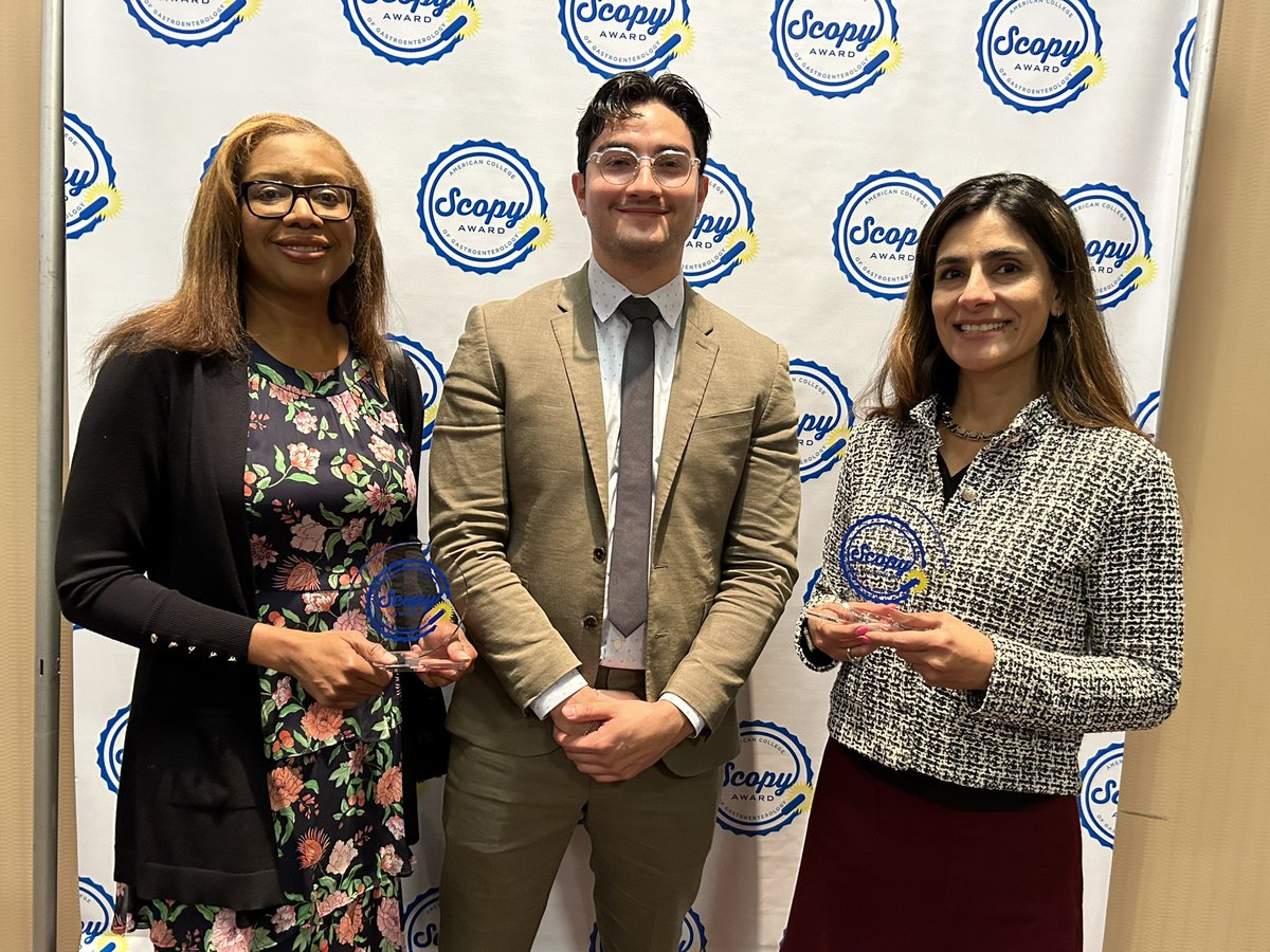Gastroenterology & Hepatology | NYU Langone Health (@nyulh_gastrohep) on Twitter photo Congratulations to #ACG2024 #ScopyAward winners <a href="/DrR_Williams/">Dr. Renee Williams</a>, Juan Cerezo, and <a href="/AasmaShaukatMD/">Aasma Shaukat MD MPH</a> 🎊
⭐️ Best Community Collaboration Award
⭐️ MVP Award Congratulations to #ACG2024 #ScopyAward winners <a href="/DrR_Williams/">Dr. Renee Williams</a>, Juan Cerezo, and <a href="/AasmaShaukatMD/">Aasma Shaukat MD MPH</a> 🎊
⭐️ Best Community Collaboration Award
⭐️ MVP Award