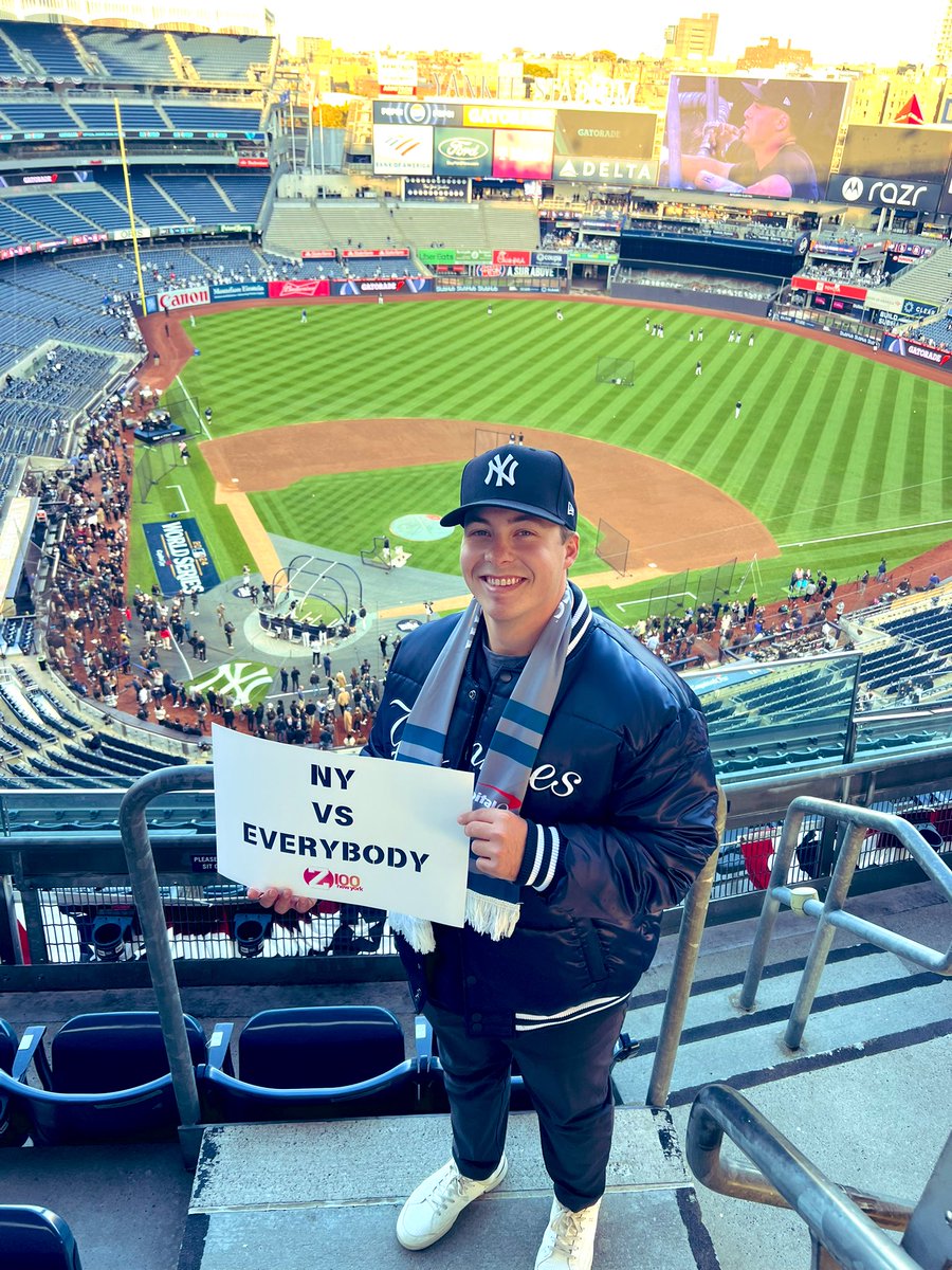 Dylan_Barbee22's tweet photo. Trip of a lifetime with the one who introduced me to the Yankees 20+ years ago. Go Yankees!! https://t.co/UQrdHby5dY