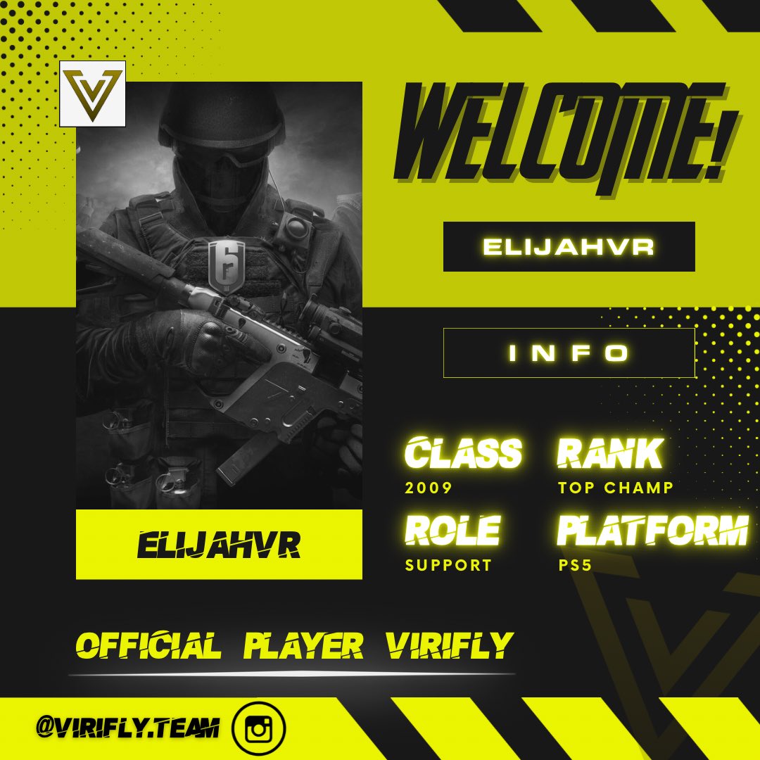 OfficialVirifly's tweet photo. We wish the new Virifly player @Elijaaaah10 the best of luck! Good work and may it be the start of a fantastic journey!
#GoVR https://t.co/b06o6kuOic