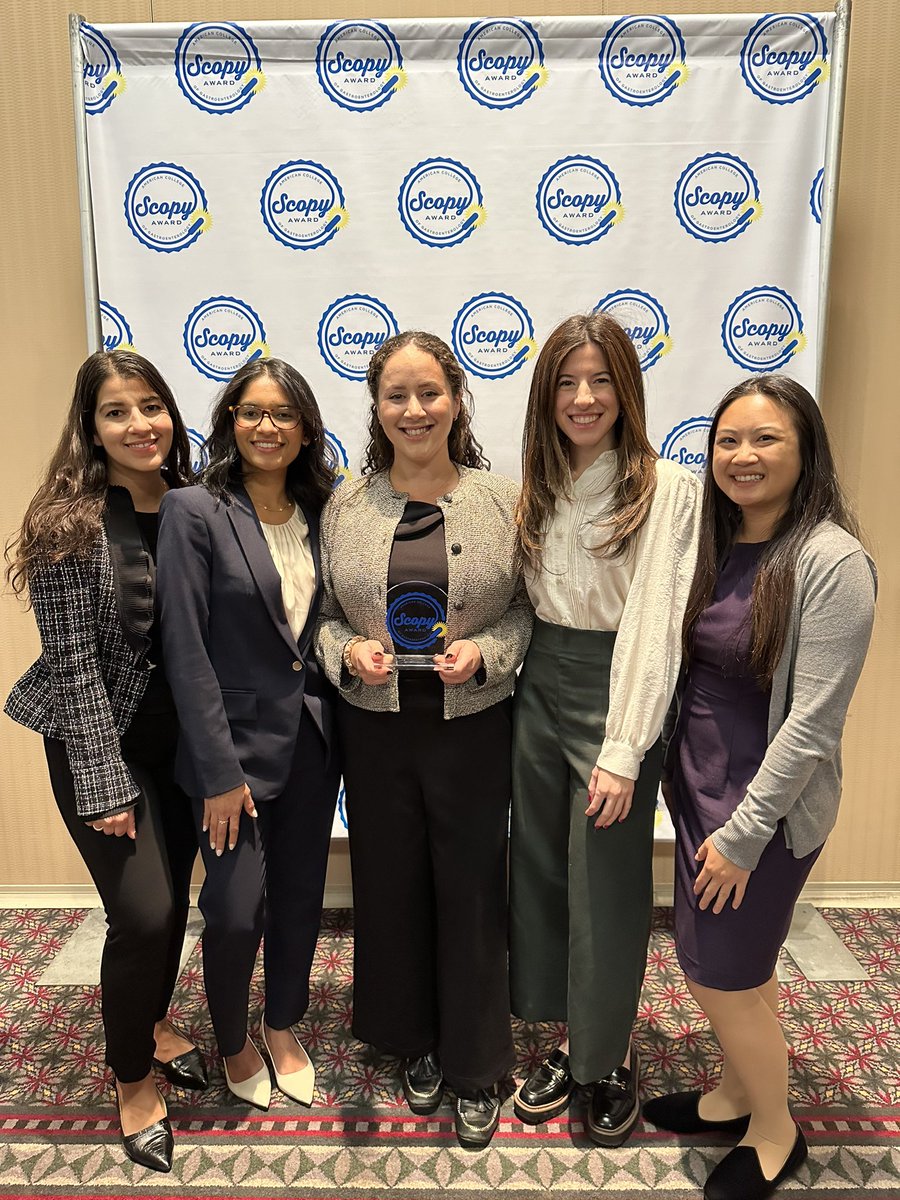 Marni Wilkoff (@marniwilkoffdo) on Twitter photo So honored and humbled that we have received the SCOPY Advancing Quality Award from <a href="/AmCollegeGastro/">ACG</a>! Couldn’t have done it without the help of our amazing MSMW Residents, Allison and our mentor <a href="/PriyaSimoes/">Priya Simoes, MD, CNSP</a>!
<a href="/msmw_medchiefs/">MSMW Medicine Chiefs</a> <a href="/MountSinaiGI/">Mount Sinai Division of Gastroenterology</a> So honored and humbled that we have received the SCOPY Advancing Quality Award from <a href="/AmCollegeGastro/">ACG</a>! Couldn’t have done it without the help of our amazing MSMW Residents, Allison and our mentor <a href="/PriyaSimoes/">Priya Simoes, MD, CNSP</a>!
<a href="/msmw_medchiefs/">MSMW Medicine Chiefs</a> <a href="/MountSinaiGI/">Mount Sinai Division of Gastroenterology</a>