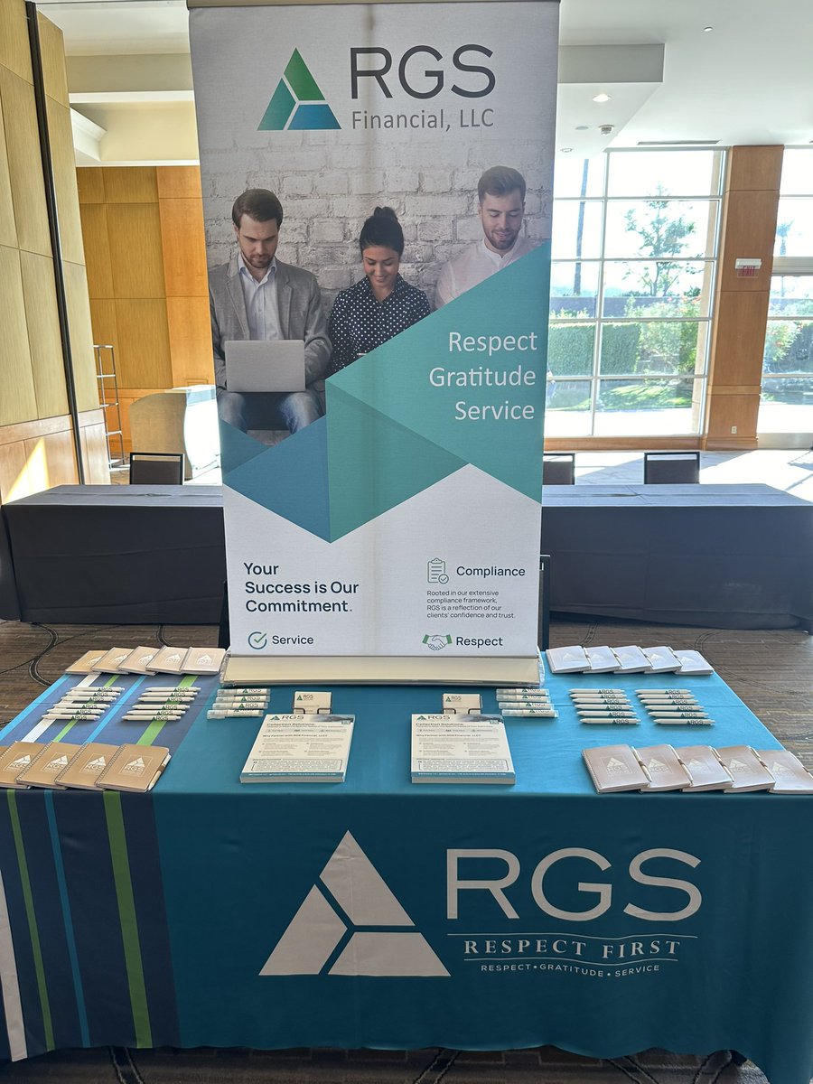 RGS_Financial's tweet image. Last week we had a fantastic time at the #CCUCC Annual Conference in beautiful Indian Wells, CA! 🌞 Thanks to everyone who stopped by Booth #49 to chat with Jackson Ruh &amp;amp; Dave Wilber! #RGSFinancial #Networking #CreditAndCollections