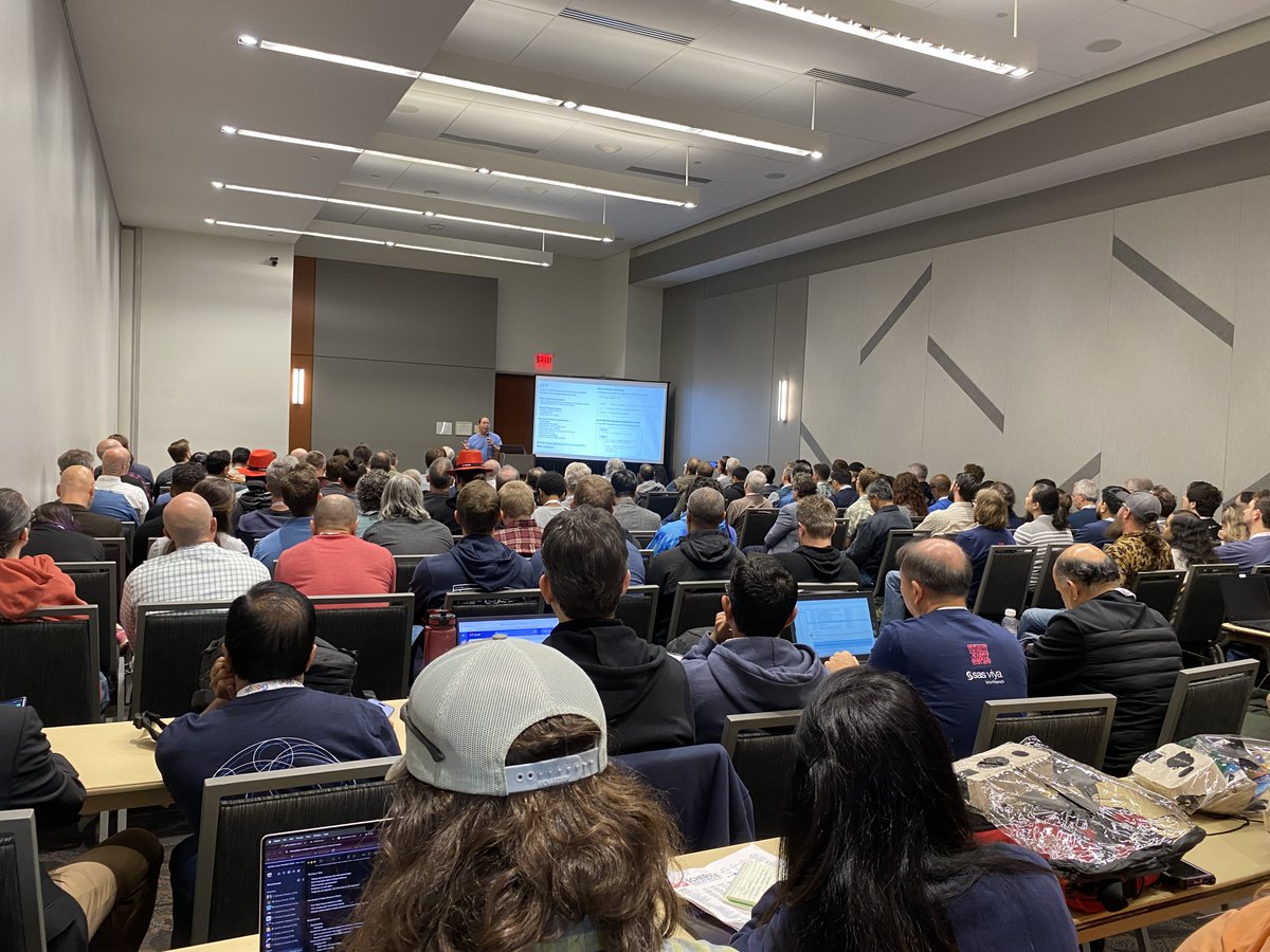 gyliu513's tweet image. @bradtopol Thanks for the fantastic session on the AI Open Source Project Landscape, featuring InstructLab and highlights on KServe/ModelMesh, VLLM, and Hugging Face! #AllThingsOpen @sp_zala #instructLab #vllm