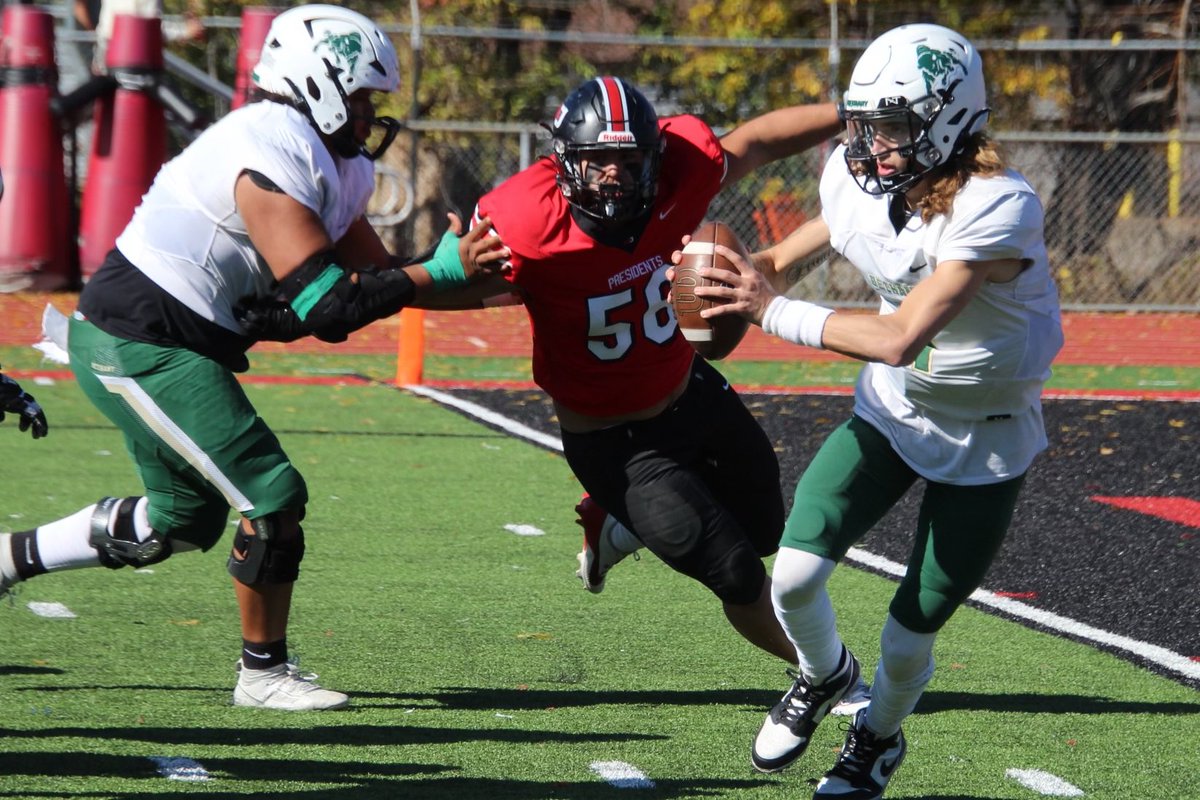 Dawson Dietz currently leads all NCAA Divisions (FBS, FCS, DII, DIII) in tackles for loss with 18.5 on the season. 

Here are the NCAA TFL leaders as of Oct. 28, 2024:

1. Dawson Dietz, W&amp;J (18.5)
2. Jacquez Mabin, Delaware Valley (17.5)
3. Three Tied (17.0)

#PrezPride