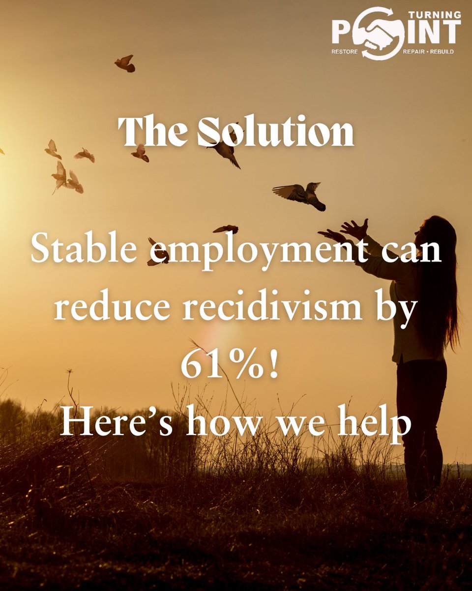 TurningPointAOD's tweet photo. Each year, many individuals face the challenges of reentry after incarceration. At Turning Point, we’re committed to providing essential support for their journey to independence. Join us in helping people like Donald thrive! Your contributions truly make a difference. https://t.co/m6N7KQQnpG