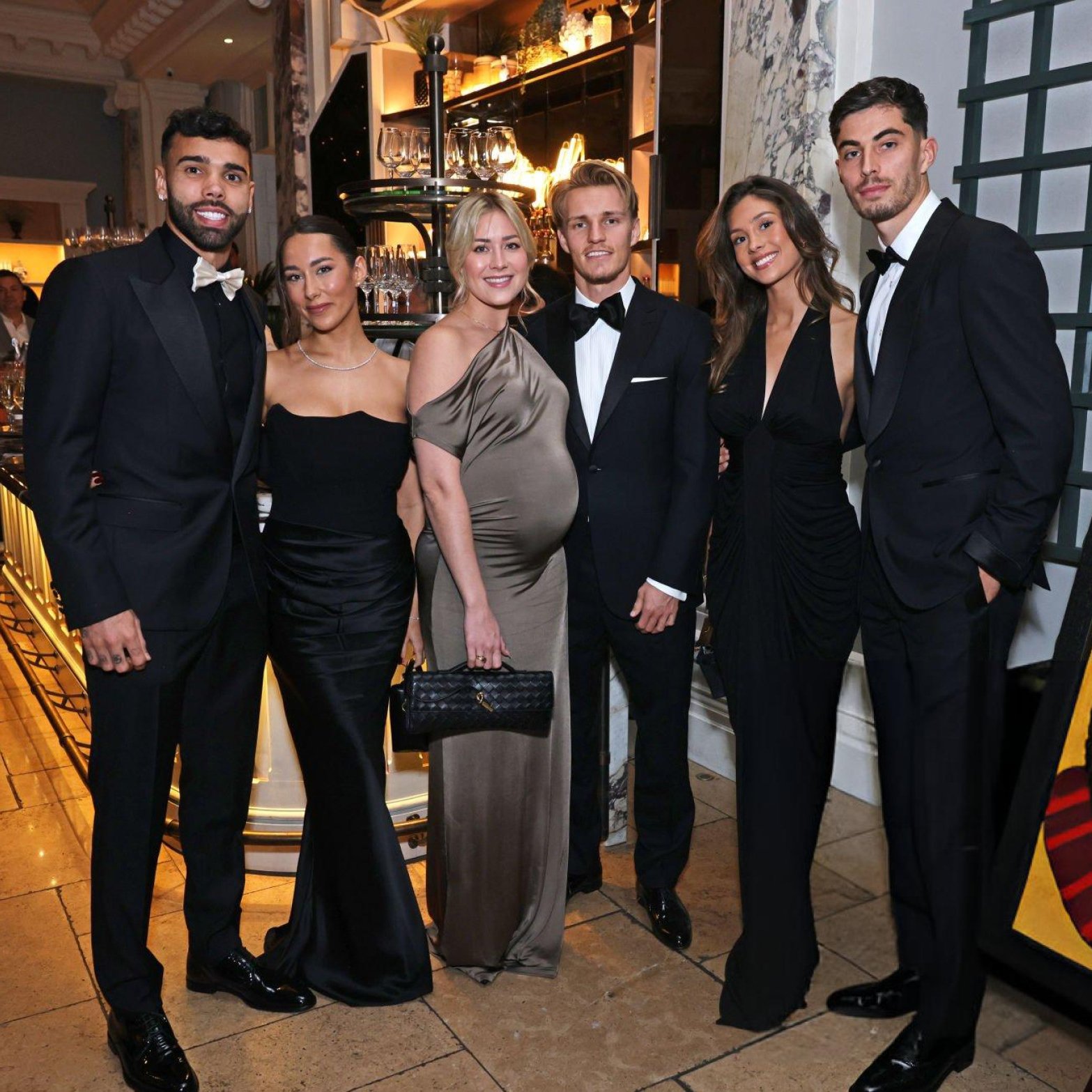 Arsenal stars Ødegaard, Havertz, Raya and their partners attend the Global Gift Gala 2024 event in London tonight ✨