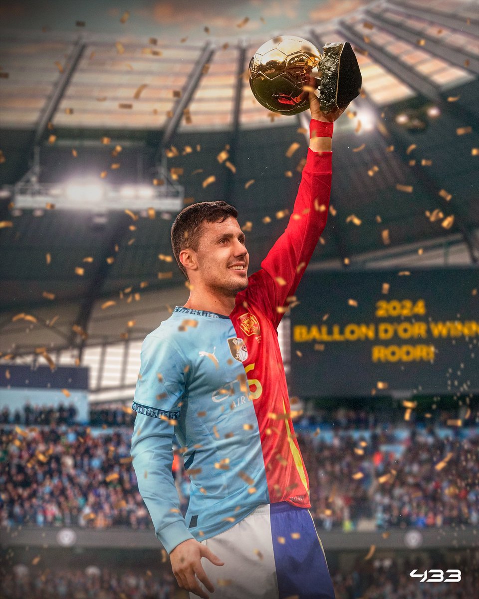 433's tweet photo. 𝐑𝐎𝐃𝐑𝐈 𝐖𝐈𝐍𝐒 𝐓𝐇𝐄 𝟐𝟎𝟐𝟒 𝐁𝐀𝐋𝐋𝐎𝐍 𝐃’𝐎𝐑 🇪🇸🏆 https://t.co/BtRCn5yfd3