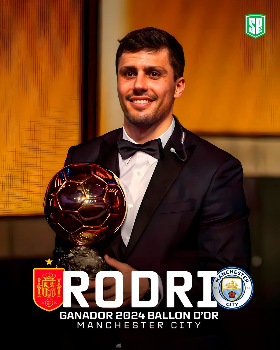 sepegook's tweet image. RODRI 🇪🇸
GANADOR DEL BALÓN DE ORO 2024
#BallonDor #BalondeOro