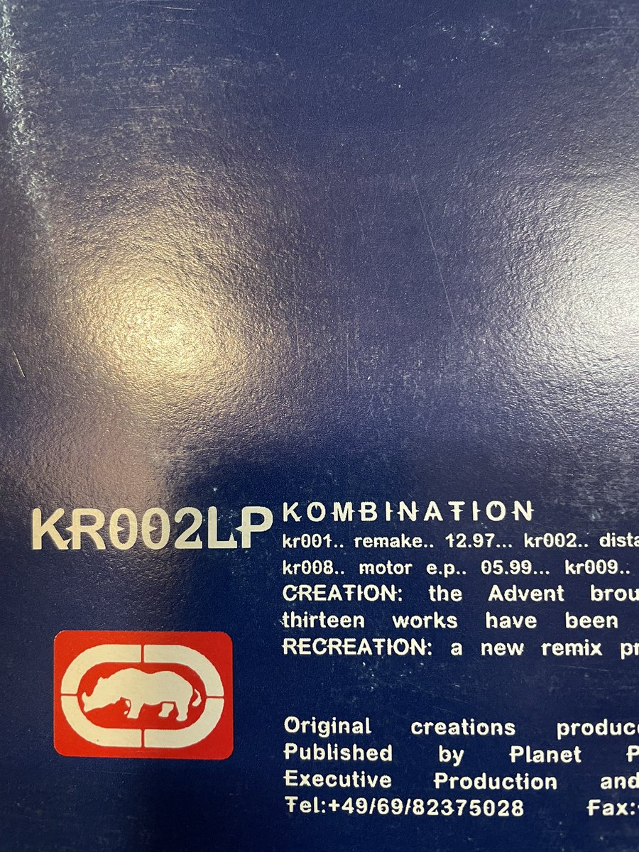 MFDJPK's tweet photo. 日本からこっちに送ったレコードが届いて
盤面綺麗にしながら試聴しながらジャケ
見て改めて思ったんだけど
The Adventのkombination Reseachってなんで🦏のechoが関わってるのか知ってる人いますか？ https://t.co/UW0s3tw0PW
