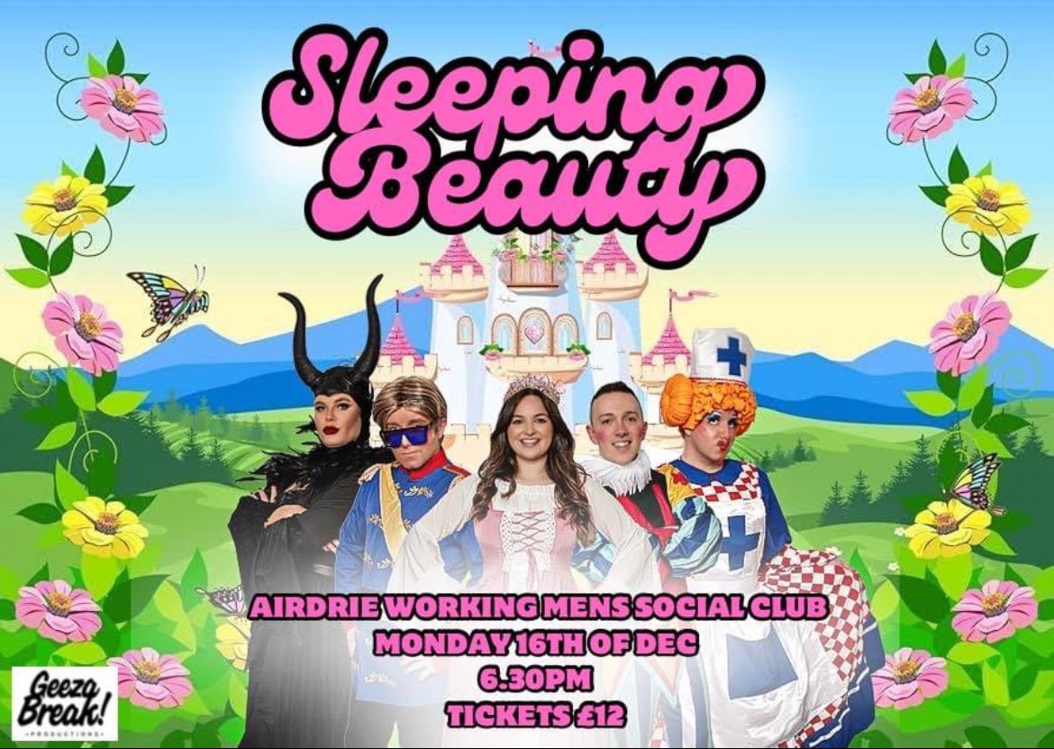 JasmineCookACT's tweet image. SLEEPING BEAUTY PUBLIC PERFORMANCE👑

Monday 16th December @ Airdrie Working Men’s Social Club

Tickets are limited so don’t wait to book! Give me a wee message if you’d like to come along👑