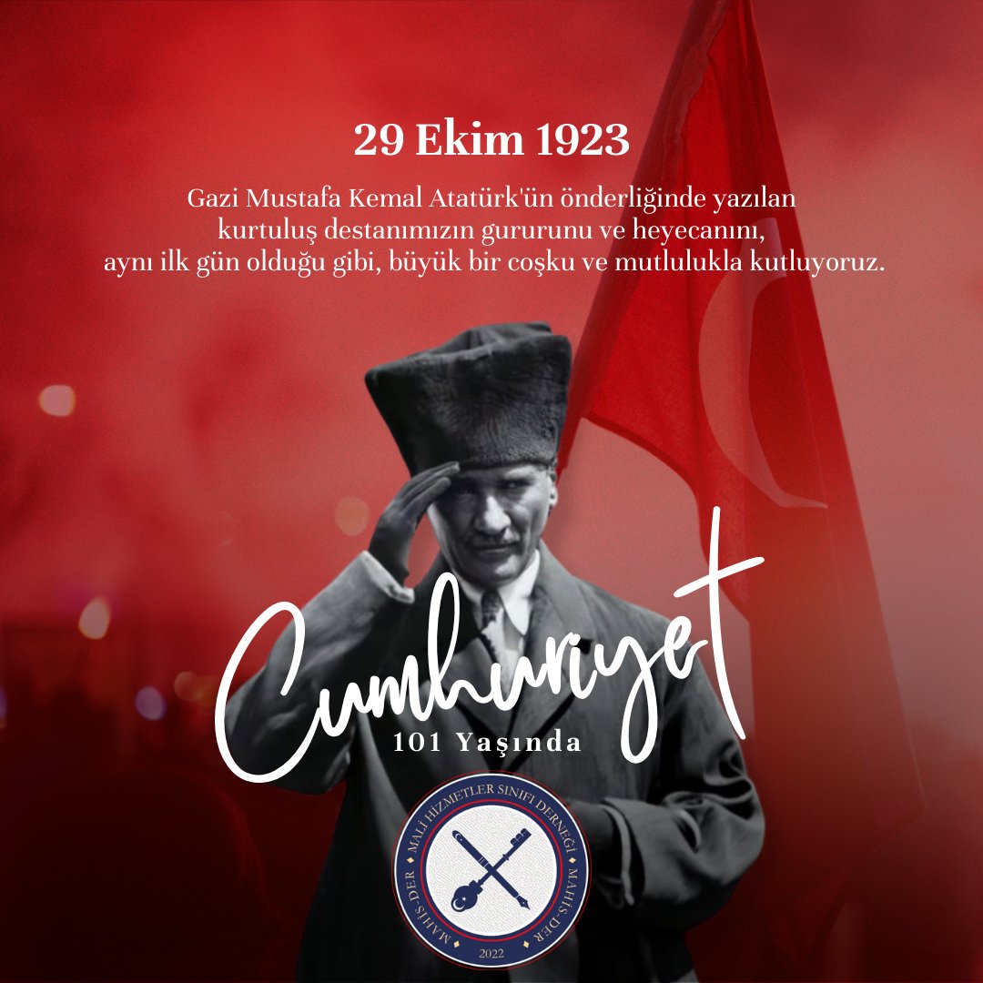 MahisDer's tweet photo. Cumhuriyetimizin ilan edilişinin 101. yıl dönümünü büyük bir sevinç ve gururla kutlamanın heyecanını yaşıyoruz. https://t.co/nykyohNiXj