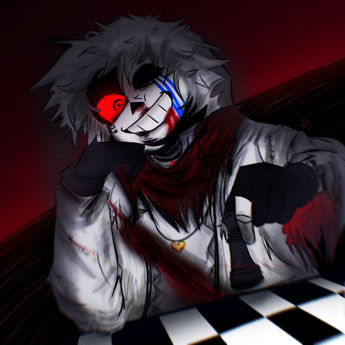 Jenl1n's tweet image. New Artwork of my oc heheh #Sansoc #systemError