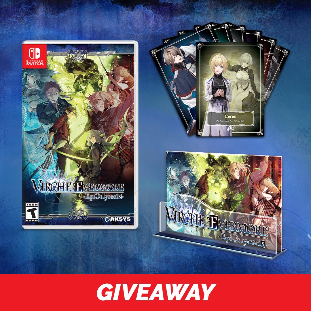 aksysgames's tweet photo. Return to Arpéchéle, the small island that grows the black flowers of misfortune called Lycoris Noirge. 

Enter the Gleam Giveaway for a chance at a copy of the upcoming fandisk, Virche Evermore -EpiC: Lycoris-!

Entries ends November 6th @ 11:59p PT! Good luck! 
https://t.co/GZ1WeyrFVh