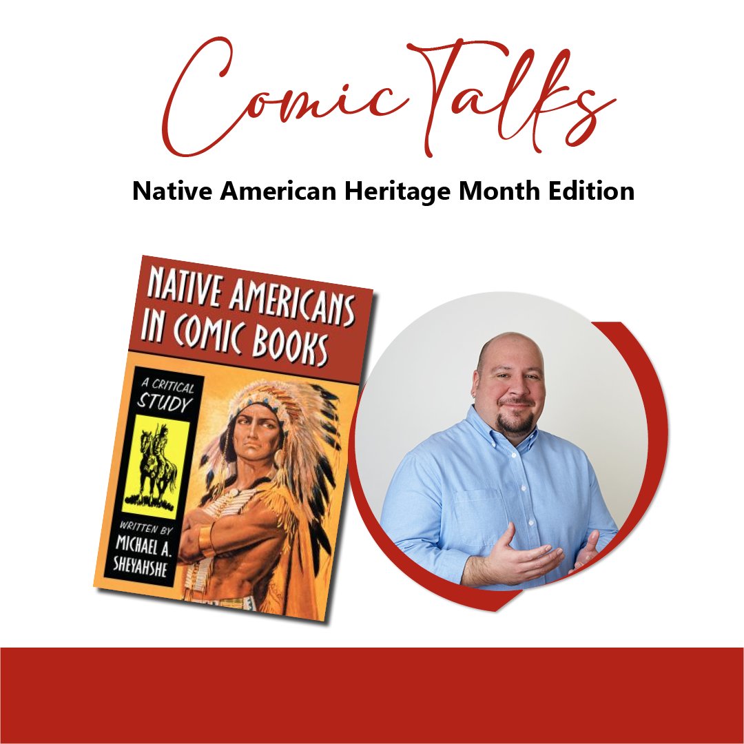 houstonlibrary's tweet photo. In honor of Native American Heritage Month, join us on Saturday, November 2, 2024, at 11 AM, to discuss Native American superheroes and the importance of representation in comic books with author and comic creator Michael Sheyahshe.

Register Here: https://t.co/bSAzlGKu0S https://t.co/qQ8Lgcq6xr
