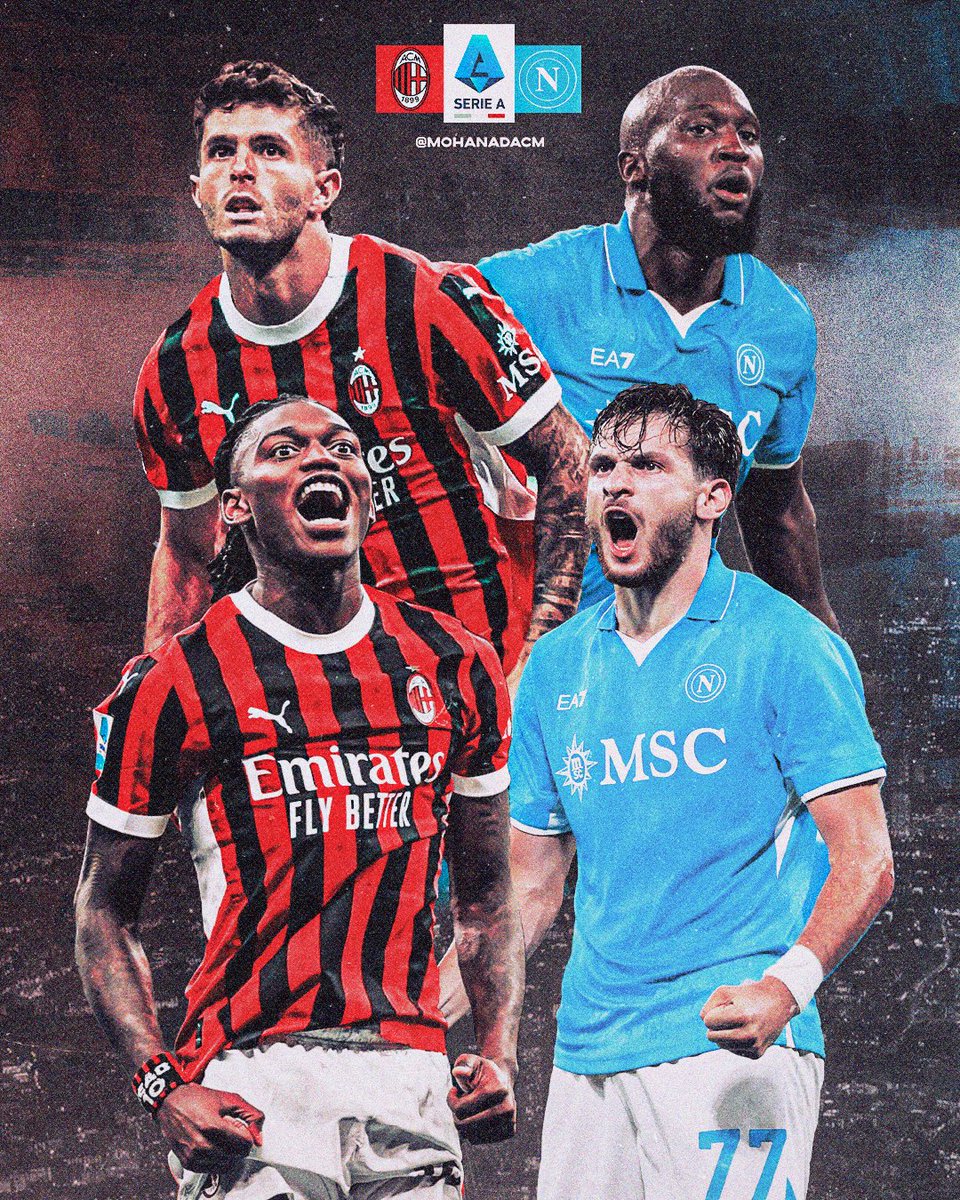 MohanadACM's tweet photo. 🎨 | Matchday 10 ⚔️

🔴 Milan X Napoli 🔵 https://t.co/6lRlBcdSWQ