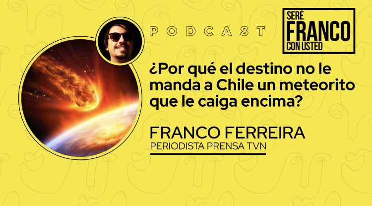 serefranco's tweet photo. ¿Te fue mal con la elección? Relájate escuchando el podcast de cultura y humor 🎩😜 del que  muchos hablan ⬇️

https://t.co/0SOeMgklUe https://t.co/K3U0QzekB6