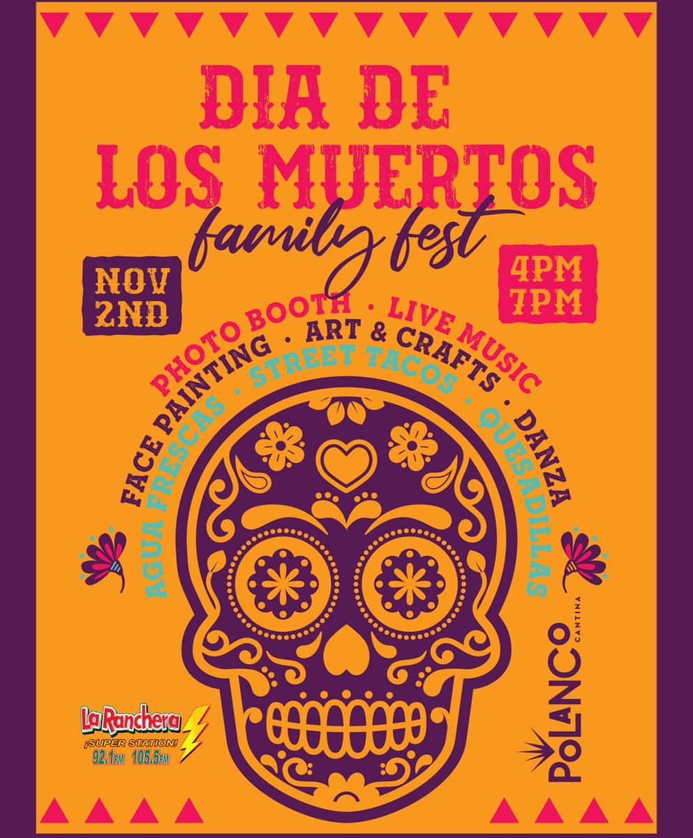 Acompañanos a celebrar y a divertirse con toda la familia en el Día de los Muertos Family Fest en Polanco at Doco
- <a href="/polanco_doco/">Polanco_doco</a>
- Este Sábado 2 de Noviembre de
- 4pm a 7pm
#DiaDeLosMuertos #PolancoCantina #PolancoDoco #2deNoviembre #DowntownSacramento #DocoSacramento
