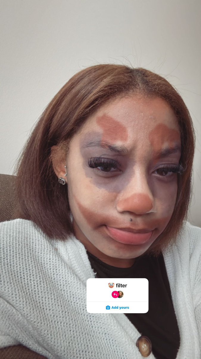 that clown filter frl cute