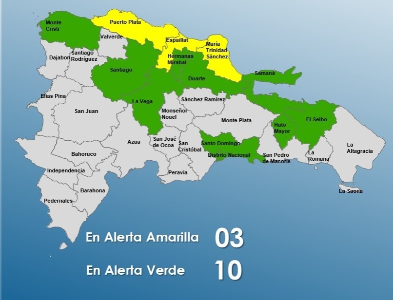 nuriapiera's tweet photo. Suben a 10 las provincias en alerta verde por sistema frontal; se mantienen 3 en amarilla https://t.co/wVj0Ti0rY4 #NDigital https://t.co/AkCANgsVjN