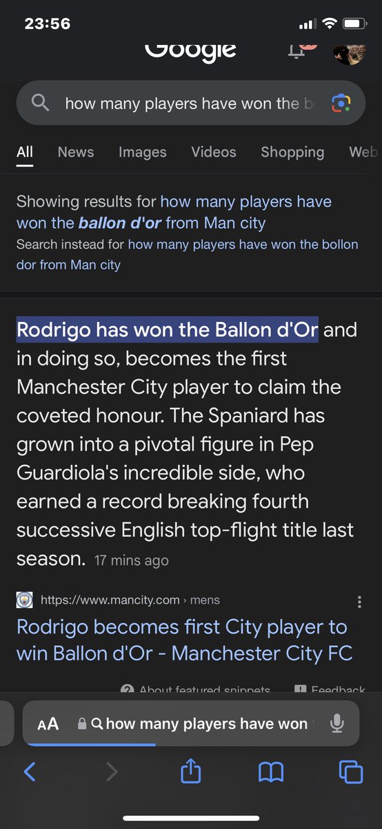 🚨Rodri officially wins the 2024 Mens Ballon D’or.  He is marked as the 1st Manchester City player in history to claim this prestigious award.

Congratulations to the Spanish!🇪🇸

#RODRIFORBALLONDOR #Vini #BallonDor #Robbed <a href="/ManCity/">Manchester City</a>  #Fabrizio