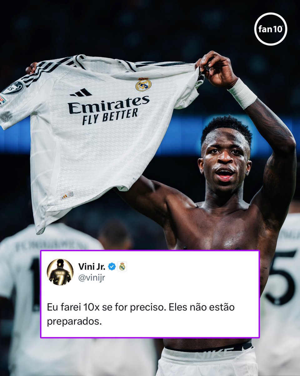 ¡¡¡PALABRAS DE VINI!!! 🗣️

“Lo haré 10 veces mejor si así tiene que ser. No están preparados.”

DESPERTARON A VINICIUS JR. 😤🤍