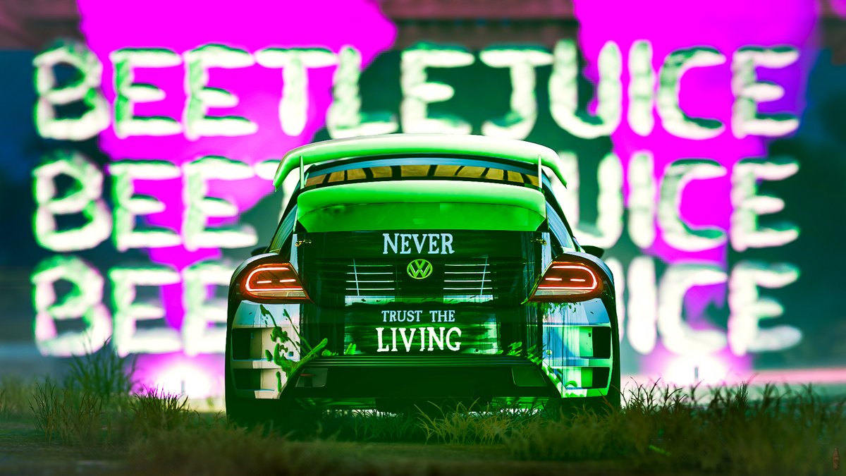 Drcolabottle's tweet photo. Volkswagen #34 Andretti Beetle
Beetlejuice livery by @mesasphere
SC: 142 122 090
@ForzaHorizon #ForzaScare #ForzaHorizon5 #VirtualPhotography #VGPunite #FH5 #Gamephoto #TheCapturedCollective #GhostArts #ForzaShare https://t.co/2Z6W30fVIq
