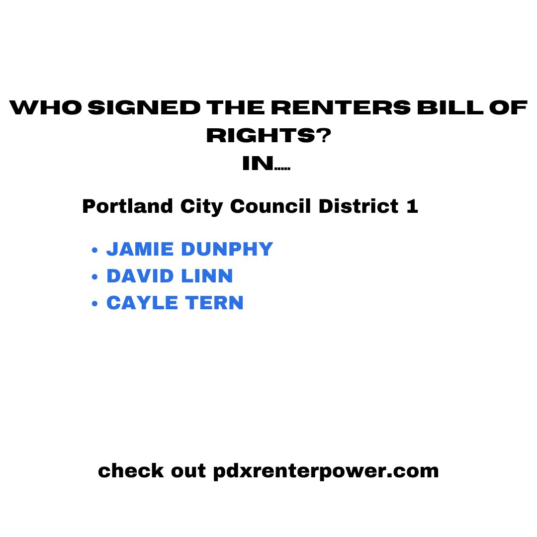 PDX Renters Bill of Rights tweet media