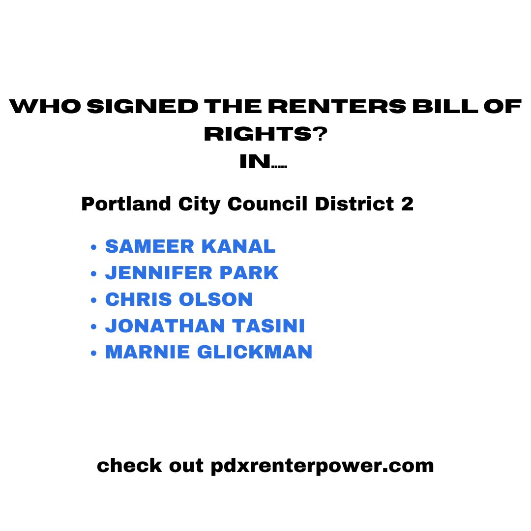 PDX Renters Bill of Rights tweet media