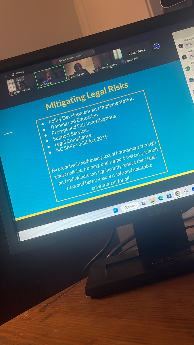 WeaverBrit95339's tweet photo. Knowing the law is KEY to staying out of trouble and leading your school with integrity and within the parameters set forth for schools. Enjoyed learning from my peers tonight! @NCCUSOE @NorthCcp3 #learnthelaw 🦅 https://t.co/NLTiN9yn9u