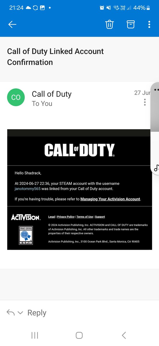 AndyWalker81's tweet photo. @ATVIAssist is so poor, just tried to play the  COD only to find my account had been banned due to a hacker. 

Went through the process to get unbanned only to get a bot response saying no.

If they actually looked into this they would be able to see the hackers login location. https://t.co/N4Yt6Rx3NE