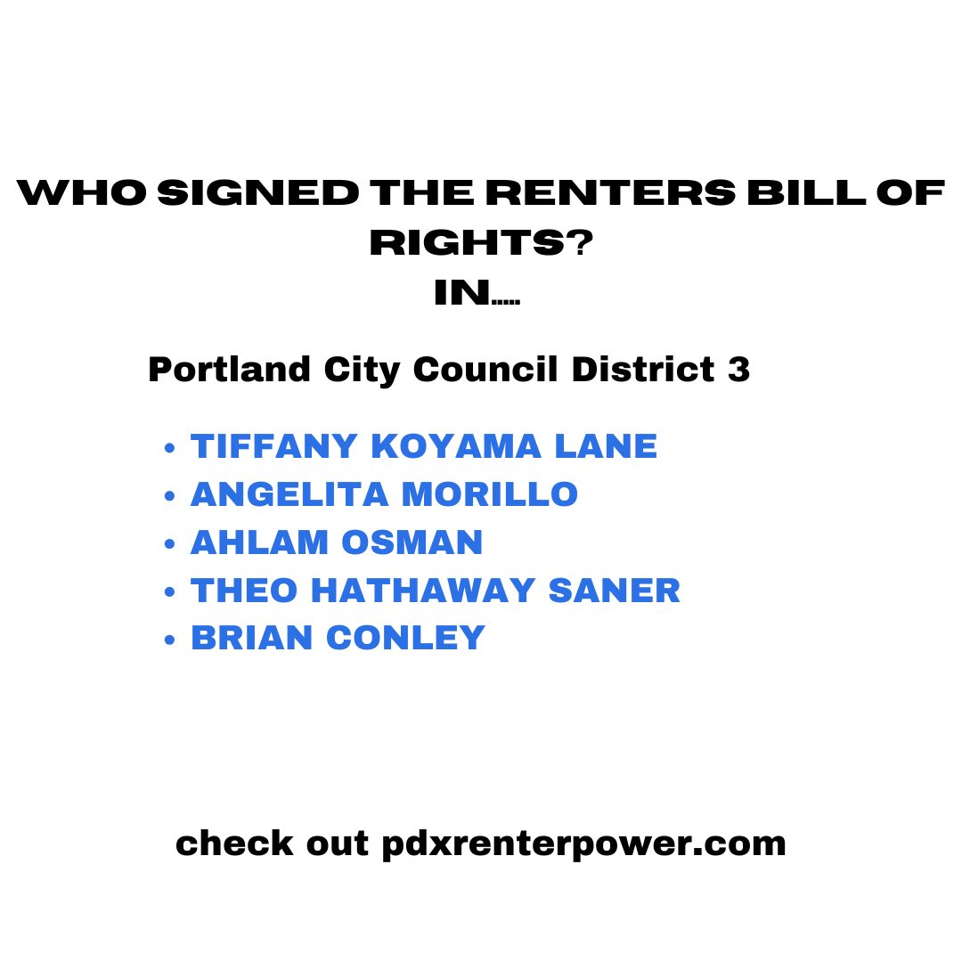 PDX Renters Bill of Rights tweet media