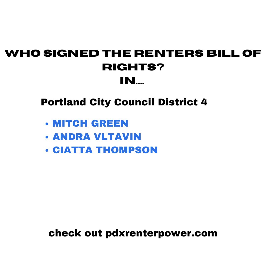 PDX Renters Bill of Rights tweet media