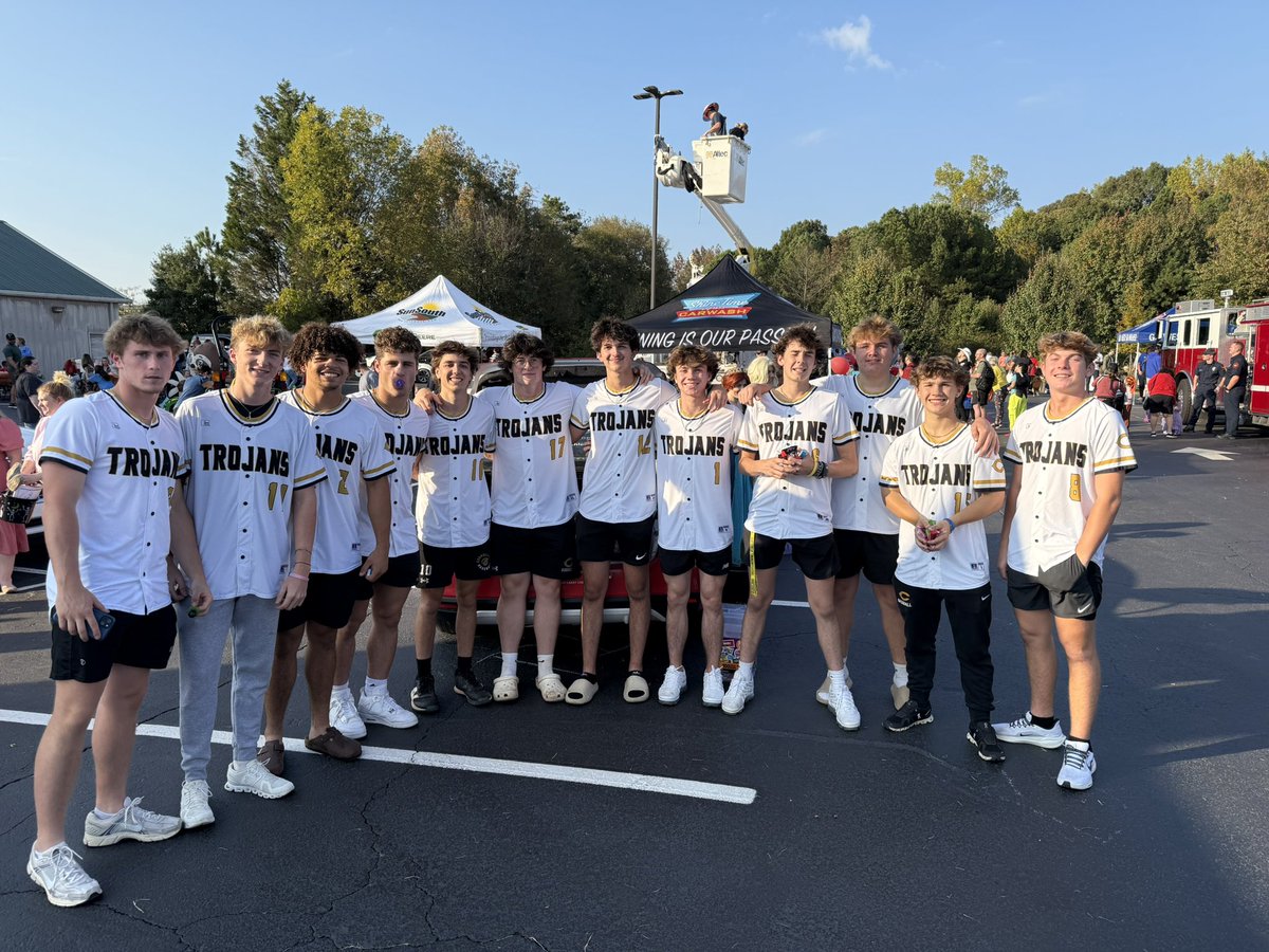 Our guys at Chick-fil-A’s Fall Festival today!  It was great to pass out candy to a lot of kids! #GoTrojans