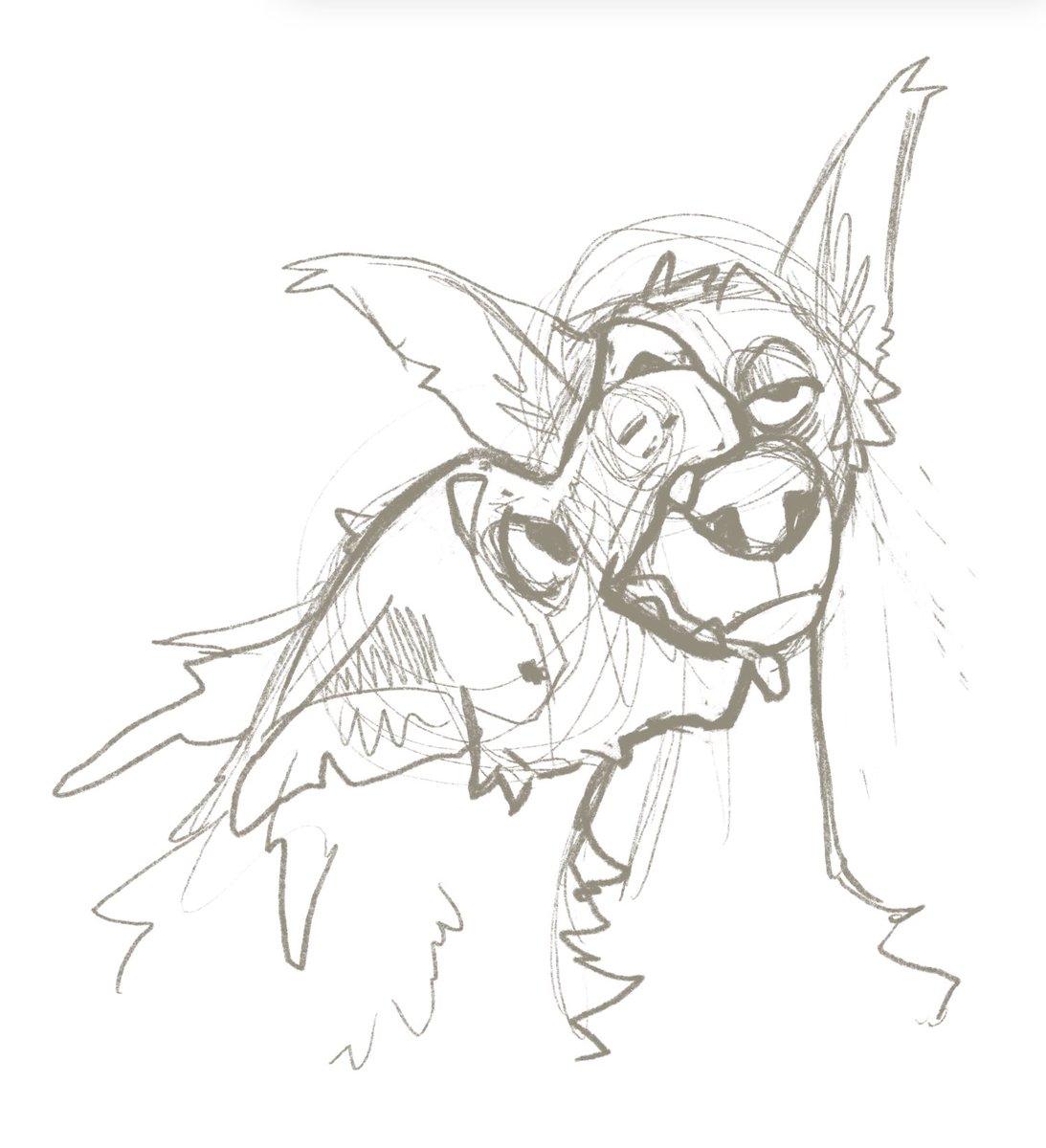Nearly Halloween? Time for cringe RD werewolfAU doodles