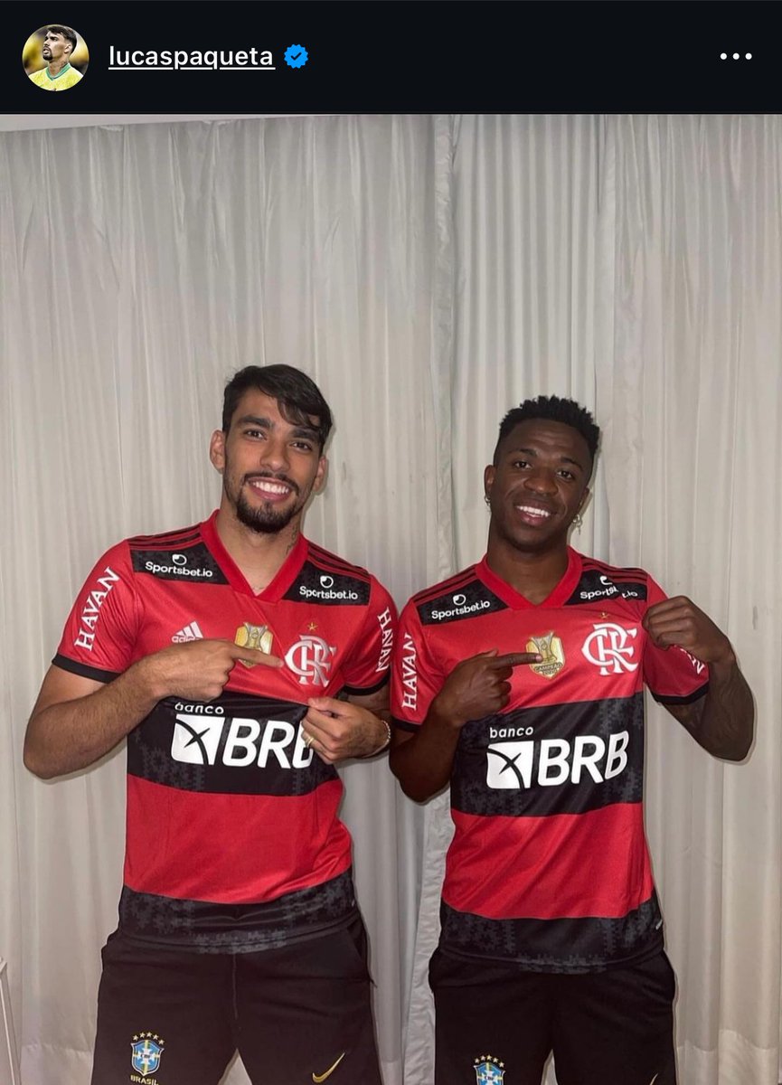 🚨 Lucas Paquetá on IG: “Just so you know, I’m proud to say that I’m your friend, that I admire you, I cheer for you more than any victory of mine!

I admire your story and the person you’ve become! You’re the best, even if people say otherwise.”