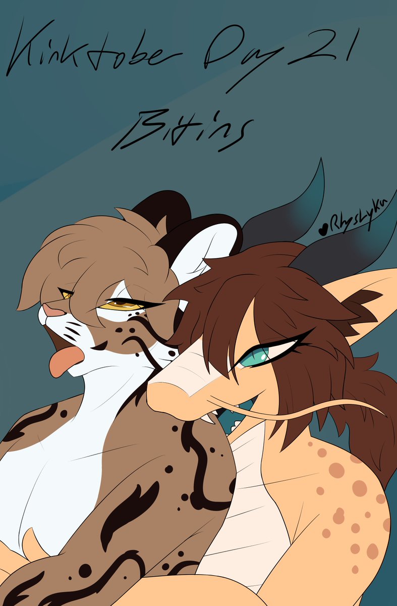 nom (OCs from <a href="/leucean_/">Leucean</a> and  #kinktober2024 #furryartist #furryart #furry #nsfw #nsfwfurryart #nsfwart #art #anthroart #furrynsfw #digitalart