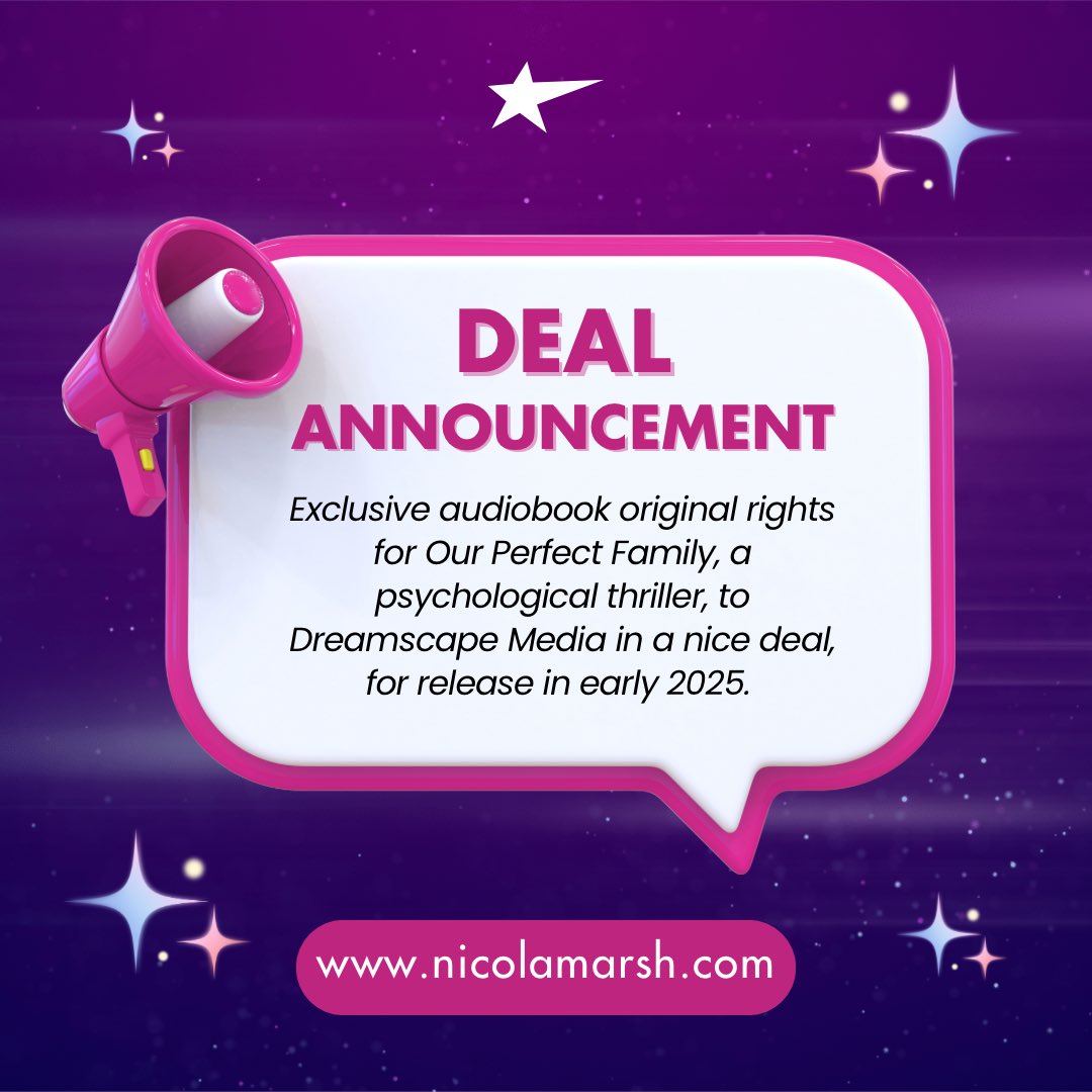 Nicola Marsh Author (@nicolamarsh) on Twitter photo 🥳I have news!🥳
This is the book I’m frantically writing that is due mid-November. Will be released exclusively as an audiobook for 6 months before paperback and ebook. Thanks to <a href="/Dreamscapeaudio/">Dreamscape Media</a> 🤩 #audiobooks 🥳I have news!🥳
This is the book I’m frantically writing that is due mid-November. Will be released exclusively as an audiobook for 6 months before paperback and ebook. Thanks to <a href="/Dreamscapeaudio/">Dreamscape Media</a> 🤩 #audiobooks