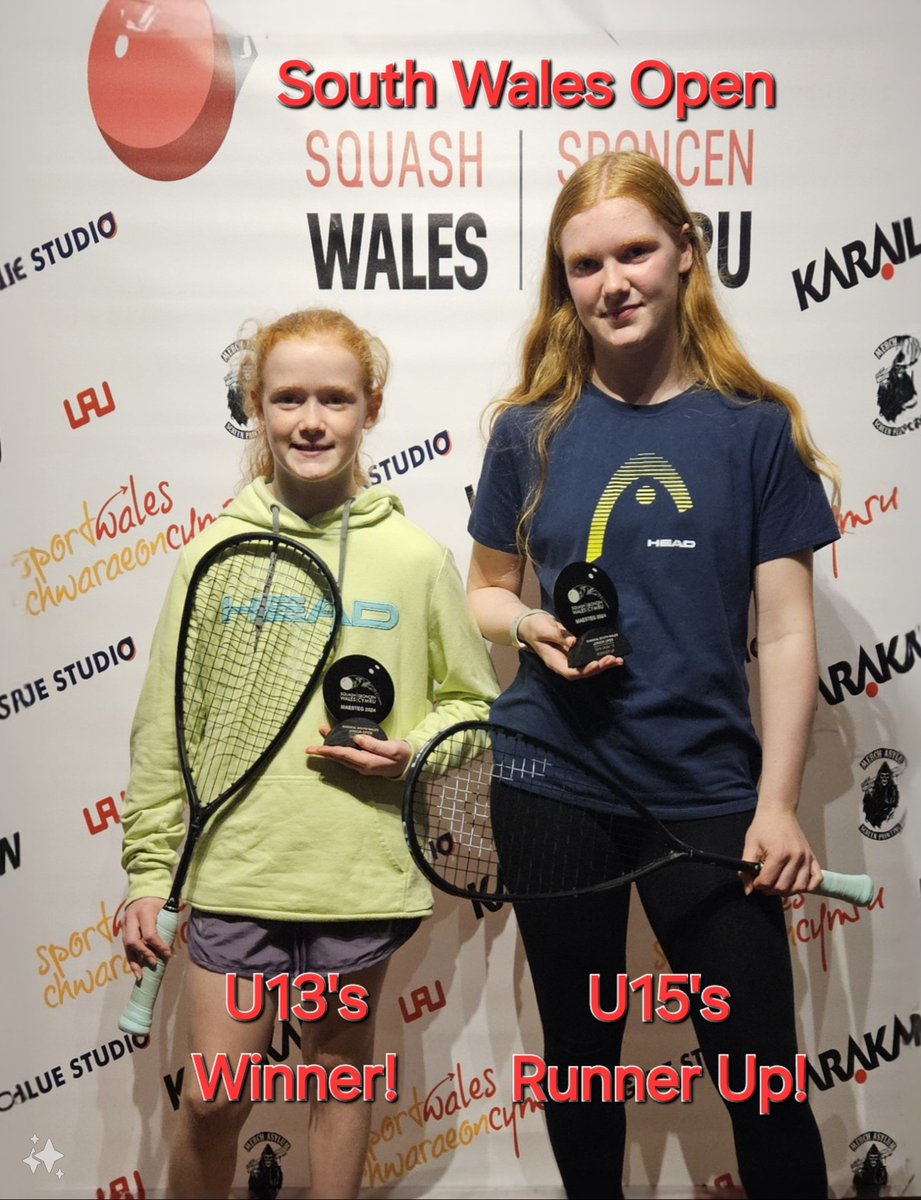 Eliza & Heidi Squash (@haleselectrical) on Twitter photo Great weekend for the Sisters at <a href="/sqwales/">๐ด๓ ง๓ ข๓ ท๓ ฌ๓ ณ๓ ฟ SQUASH WALES</a> South Wales Junior Open! Both very recently moving up an age catagory, Heidi winning the GU13's & Eliza Runner Up in U15's, great finals! Thanks @teamhead_gb @Katie_headuk for supporting the girls! And also <a href="/gllsf/">GLL Sport Foundation</a> <a href="/SportsaidWales/">SportsAid Cymru Wales</a> Great weekend for the Sisters at <a href="/sqwales/">๐ด๓ ง๓ ข๓ ท๓ ฌ๓ ณ๓ ฟ SQUASH WALES</a> South Wales Junior Open! Both very recently moving up an age catagory, Heidi winning the GU13's & Eliza Runner Up in U15's, great finals! Thanks @teamhead_gb @Katie_headuk for supporting the girls! And also <a href="/gllsf/">GLL Sport Foundation</a> <a href="/SportsaidWales/">SportsAid Cymru Wales</a>