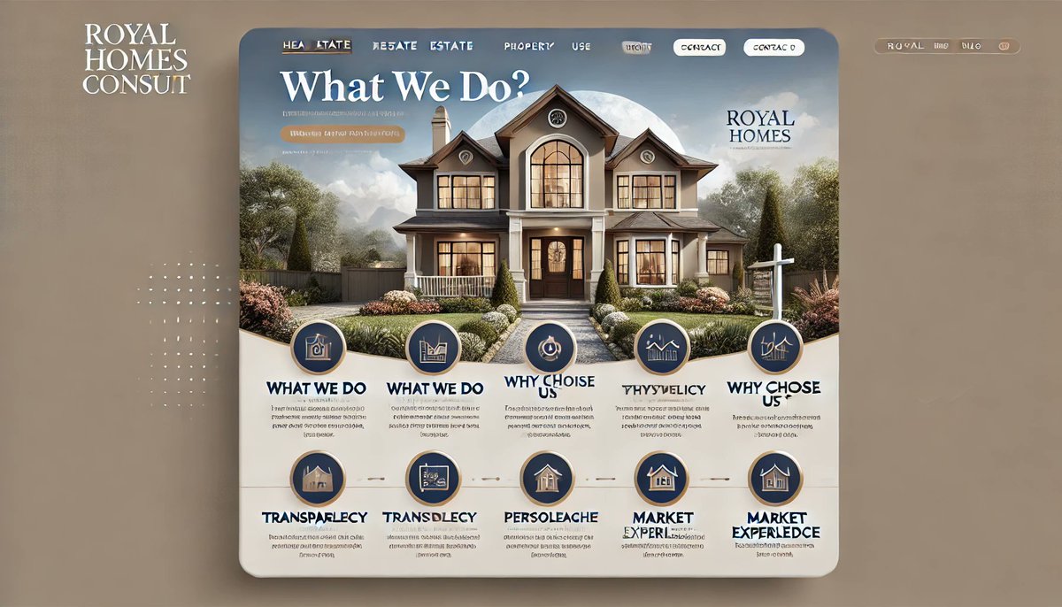 BlaqVisual's tweet image. Let’s turn your real estate goals into reality. Discover the Royal Homes Consult difference today.