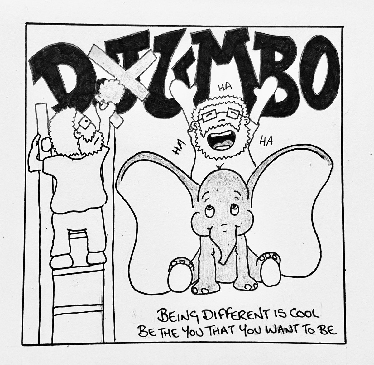 bob_narrow's tweet photo. What do you get when you cross a doodle with jumbo… Dumbo!! Sometimes just being you is the greatest adventure of all (and you can start it right now wherever you are!!)
#Inktober #Inktober24 #Inktober2024 #DayTwentyEight #Jumbo #InkwellFilter https://t.co/XsgDaQ9Wfn