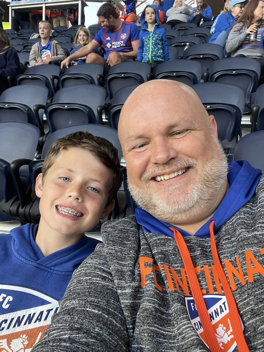 ronebrooks80's tweet photo. It’s playoff time!  Let’s go @fccincinnati and let’s beat the pigeons from NYCFC!  #riseupcincy #allforcincy https://t.co/yTvSJmsolO