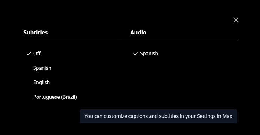 joseberakalobos's tweet photo. @MaxSoporte El último capítulo de #ThePenguin, S1 E6, Gold Summit, aparece sólo con pista de audio en español, y no aparece el idioma original en inglés. He configurado la app y versión web de forma correcta y he limpiado caché y aún así, sólo carga en idioma doblado en español. https://t.co/XyKAy5a0mO